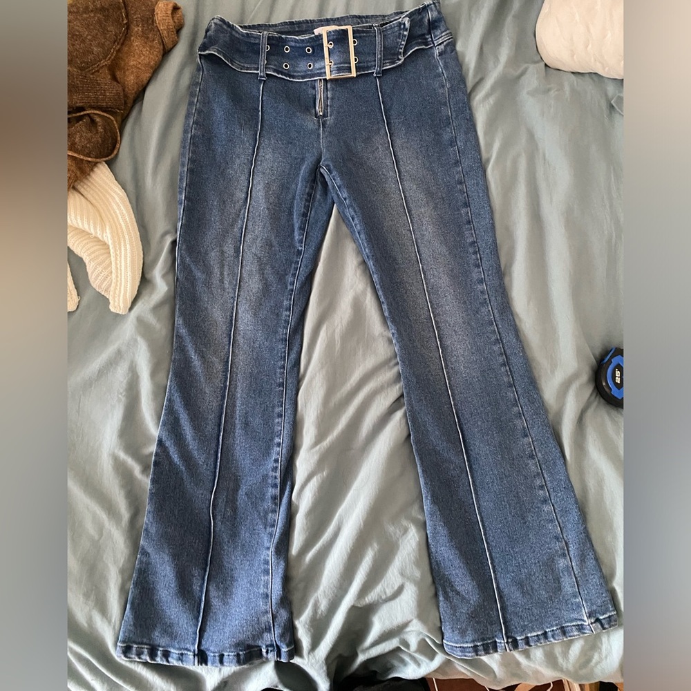 Forever 21 Low rise belted Jeans